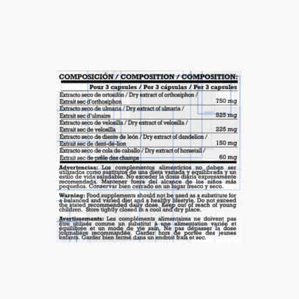 composición de GN NUTRITION Premium DIURE COMPLEX