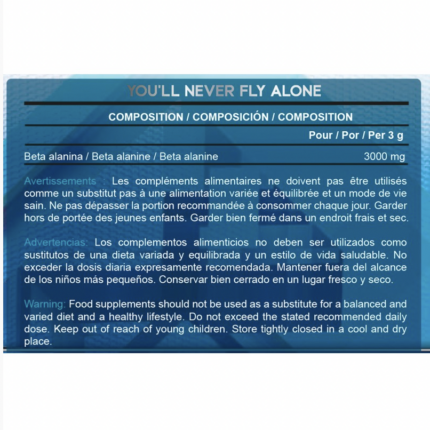 etiqueta DYNAMIX Beta Alanina 100% 300 Gr