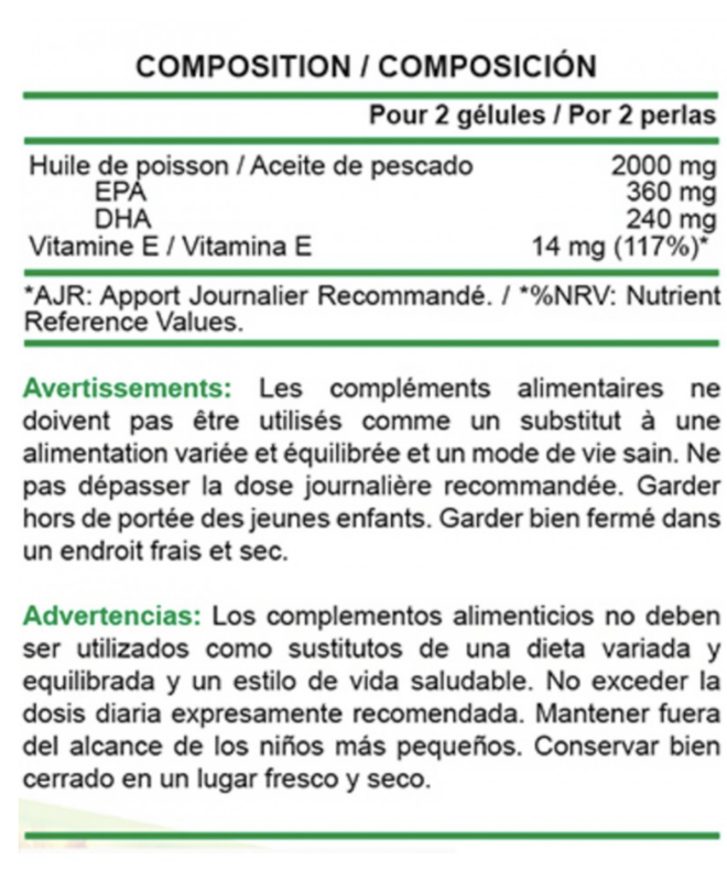composición omega 3