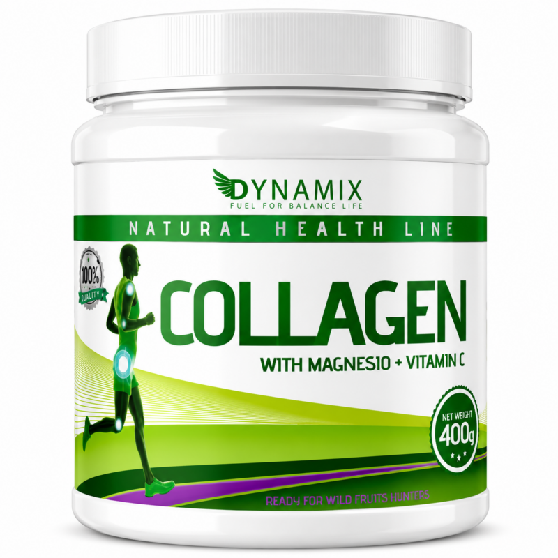 Colágeno con Magnesio y Vitamina C Dynamix 400 g.