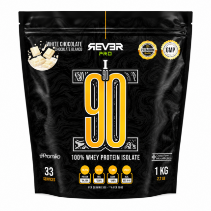 ISO 90 Proteína Aislada ReverPro Chocolate Blanco 1 kg Whey Isolate CFM